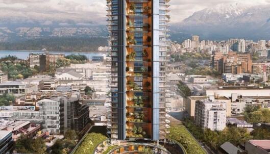OVERTAR: Slik ser arkitektene Perkins+Will for seg det som skal overta Mjøstårnets plass som verdens høyeste trebygning. OVERTAR: Slik ser arkitektene Perkins+Will for seg det som skal overta Mjøstårnets plass som verdens høyeste trebygning.