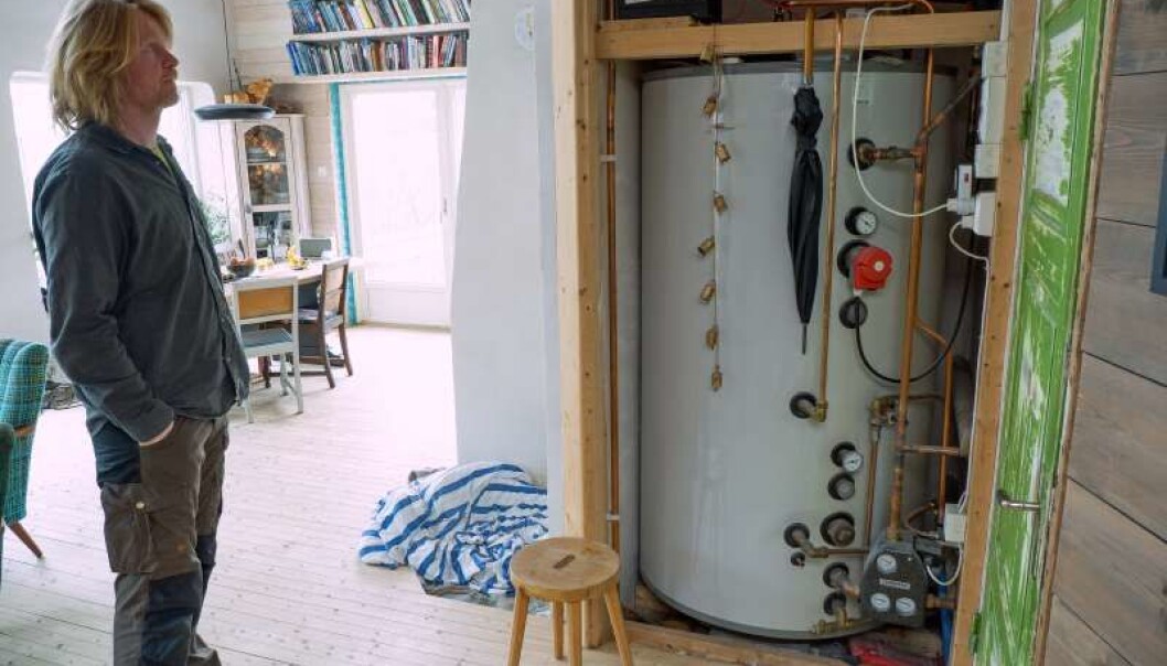 MIDT I: Alt som trenger varme, har de prøvd å samle midt i huset. MIDT I: Alt som trenger varme, har de prøvd å samle midt i huset.