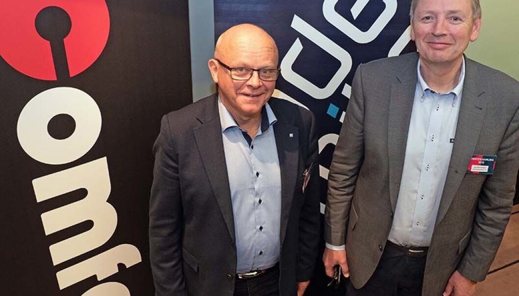 PARTNERE: Kjell Bernt Kalland i Armaturjonsson og Rolf Nilsen i Geberit føler at de har gitt mye, men regner med å få det igjen i form av høyere volum. PARTNERE: Kjell Bernt Kalland i Armaturjonsson og Rolf Nilsen i Geberit føler at de har gitt mye, men regner med å få det igjen i form av høyere volum.