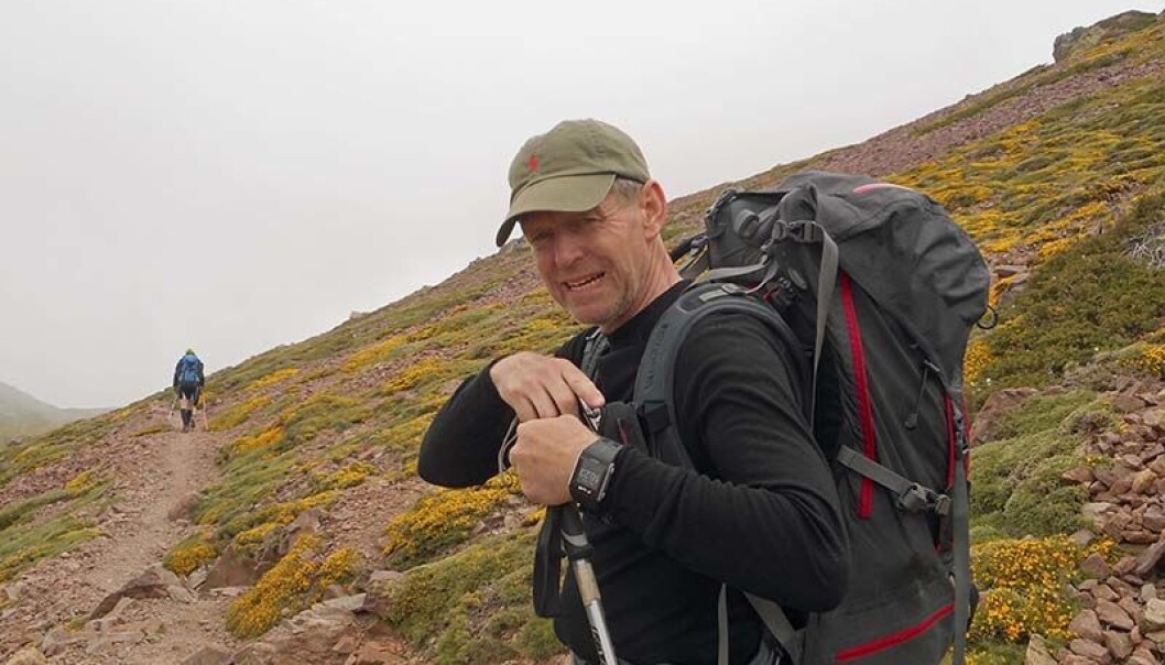 TØFFE TURER: Vannskadekontorsjef Lars-Erik Fiskum trives på aktive fjellturer, og i sommer blir det orienteringsløp på Gotland. Foto: Privat.
TØFFE TURER: Vannskadekontorsjef Lars-Erik Fiskum trives på aktive fjellturer, og i sommer blir det orienteringsløp på Gotland. Foto: Privat.