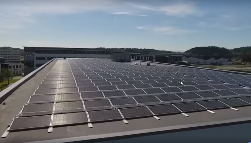 Det største solcelleanlegget på Forus er nå ferdig.
Det største solcelleanlegget på Forus er nå ferdig.