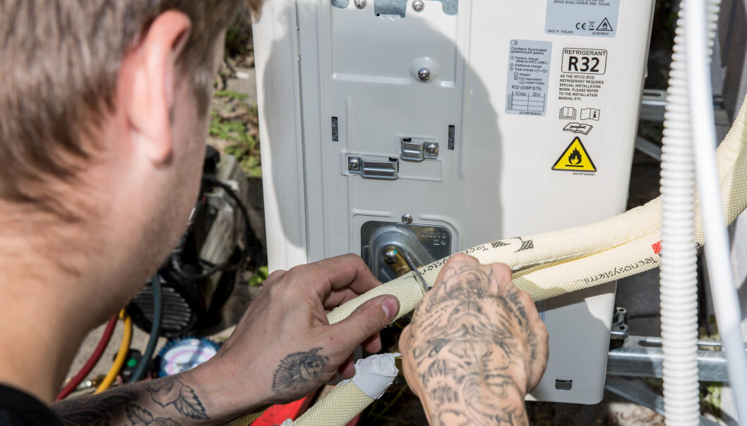 R32 er ikke for hvem som helst. Foto: Norsk Varmepumpeforening R32 er ikke for hvem som helst. Foto: Norsk Varmepumpeforening