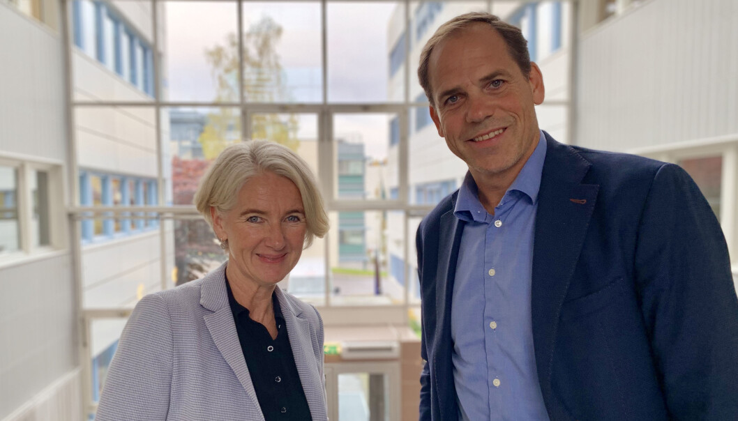SLUTT PÅ AVGIFT: Administrerende direktør i RørNorge, Marianne W. Røiseland og Cobuilder-sjef Lars Chr. Fredenlund. SLUTT PÅ AVGIFT: Administrerende direktør i RørNorge, Marianne W. Røiseland og Cobuilder-sjef Lars Chr. Fredenlund.