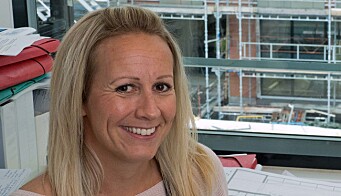 SPARRER: Marianne Wibe Fledsberg og kollegene må ha både formelle og uformelle møter på nett. Det går bra, mener hun – her på arkivbilde fra kontoret. SPARRER: Marianne Wibe Fledsberg og kollegene må ha både formelle og uformelle møter på nett. Det går bra, mener hun – her på arkivbilde fra kontoret.
