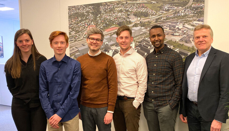 Fra venstre: Lene Aamodt, Tommy Rasmussen, Kim-André Kristiansen, Håkon Halleby, Masud Mahamed og Arne Jorde.