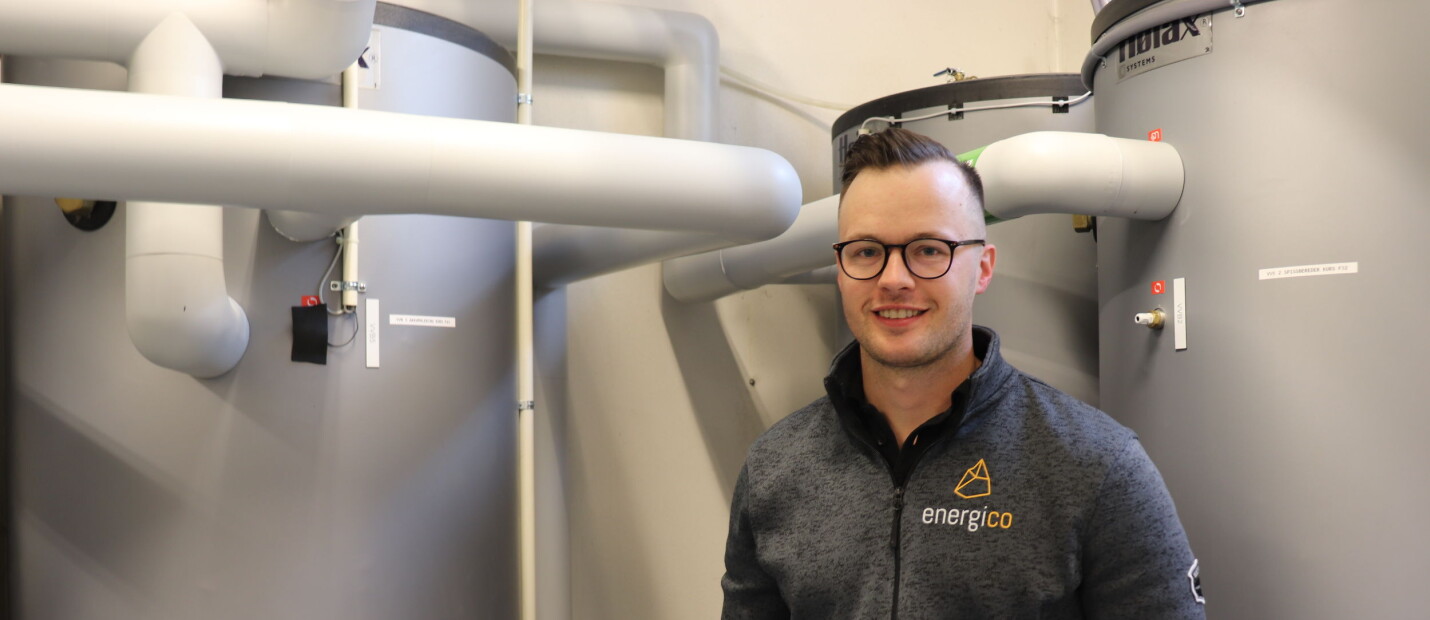 Denne løsningen gir trygghet for kundene med kvalitet og back-up-løsning, sier prosjektleder i EnergiCo, Magnus Torsøe. Denne løsningen gir trygghet for kundene med kvalitet og back-up-løsning, sier prosjektleder i EnergiCo, Magnus Torsøe.