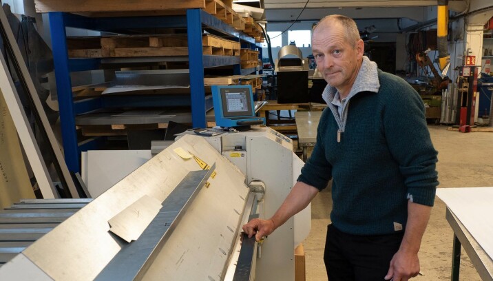 VERKSTED: Odd Arne Rønes bidrar både som ventilasjonsentreprenør og med blikkenslagerverksted.