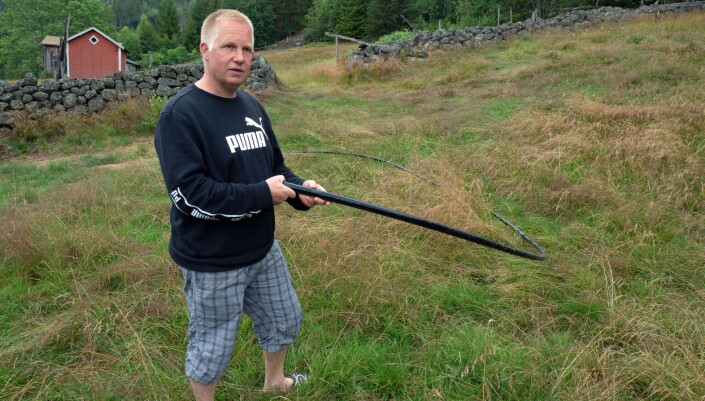 KVEIL: De 40 meterne som Frank Sander Nilsen har brukt, kom fra en kveil på 300 meter. Han sender gjerne inn prøve. KVEIL: De 40 meterne som Frank Sander Nilsen har brukt, kom fra en kveil på 300 meter. Han sender gjerne inn prøve.