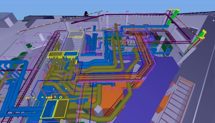 MODELL: Slik ser bim-modellen ut. MODELL: Slik ser bim-modellen ut.