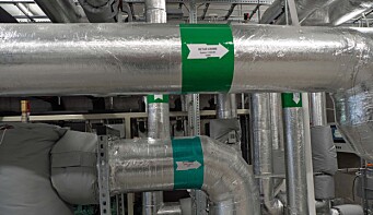 RETUR: Lav returtemperatur er utfordringen på det store anlegget med CO₂ som medium. RETUR: Lav returtemperatur er utfordringen på det store anlegget med CO₂ som medium.