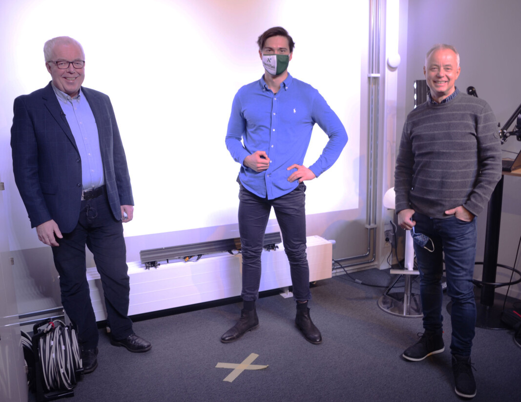 PÅ NETT: Ole Jørgen Veiby (til venstre), Eirik Trygstad og Stig Rath. Gjermund Vittersø deltok fra eget hjemmekontor. PÅ NETT: Ole Jørgen Veiby (til venstre), Eirik Trygstad og Stig Rath. Gjermund Vittersø deltok fra eget hjemmekontor.