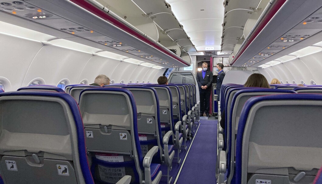 TRYGGERE: Ventilasjonen gjør flyene tryggere enn både supermarkedet og sykehuset, ifølge Wizz Air. TRYGGERE: Ventilasjonen gjør flyene tryggere enn både supermarkedet og sykehuset, ifølge Wizz Air.