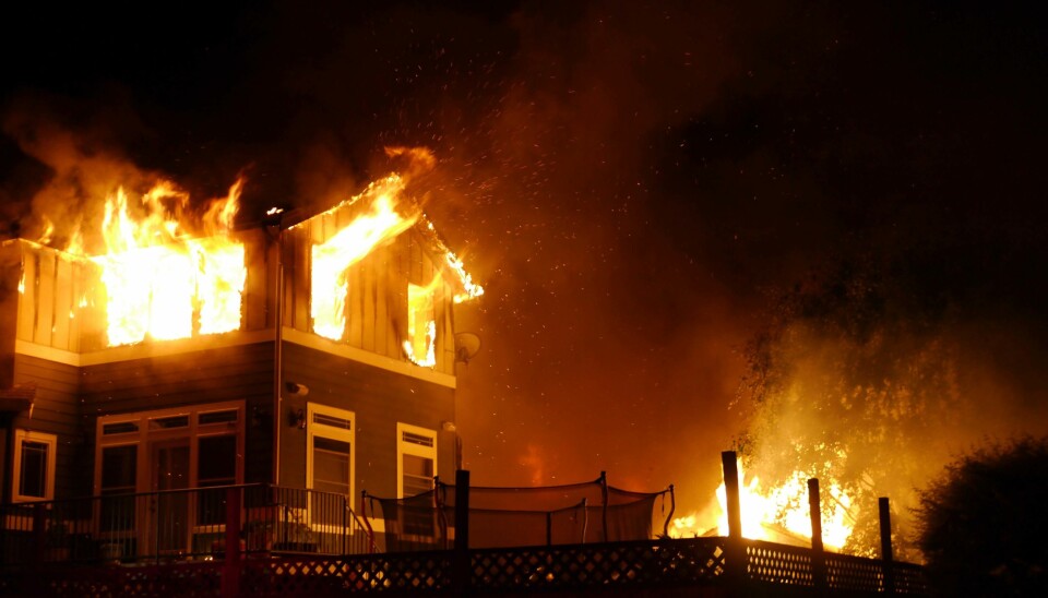 BRANT NED: Da huset på Sørlandet brant ned, ville ikke forsikringsselskapet betale erstatningen som eieren krevde.