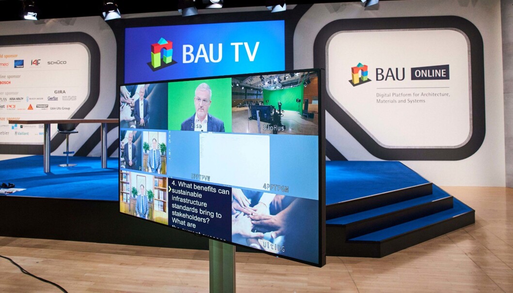 DIGITALMESSE: Årets Bau-bransjemesse ble helt digital. DIGITALMESSE: Årets Bau-bransjemesse ble helt digital.