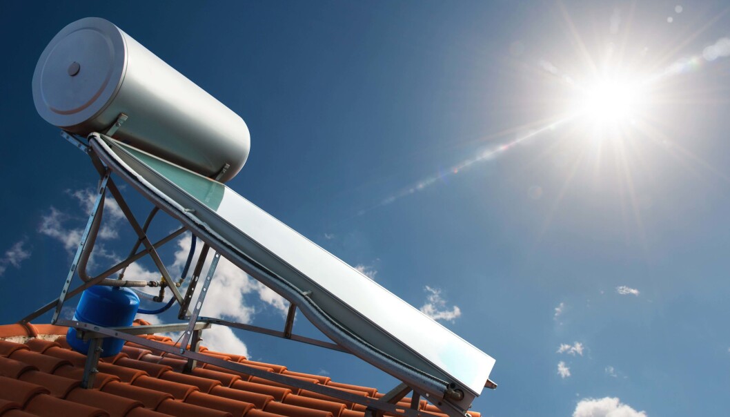 SOLVARME: Molekylet tar vare på varmen fra solfangere og lagrer den uten særlig energitap. SOLVARME: Molekylet tar vare på varmen fra solfangere og lagrer den uten særlig energitap.