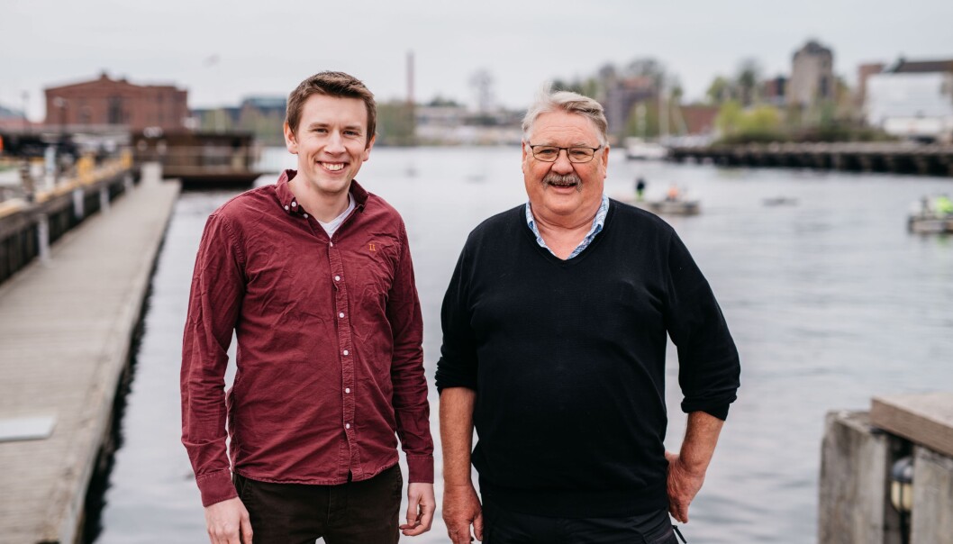 KLAR FOR ANDRE RUNDE: Prosjektleder hos Skien kommune, Hans-Petter Heimholt (t.h) er klar for andre runde med energibesparelser. I første runde fikk han hjelp av Caverion og energiingeniør hos Caverion, Mikkel Ytterhus. KLAR FOR ANDRE RUNDE: Prosjektleder hos Skien kommune, Hans-Petter Heimholt (t.h) er klar for andre runde med energibesparelser. I første runde fikk han hjelp av Caverion og energiingeniør hos Caverion, Mikkel Ytterhus.