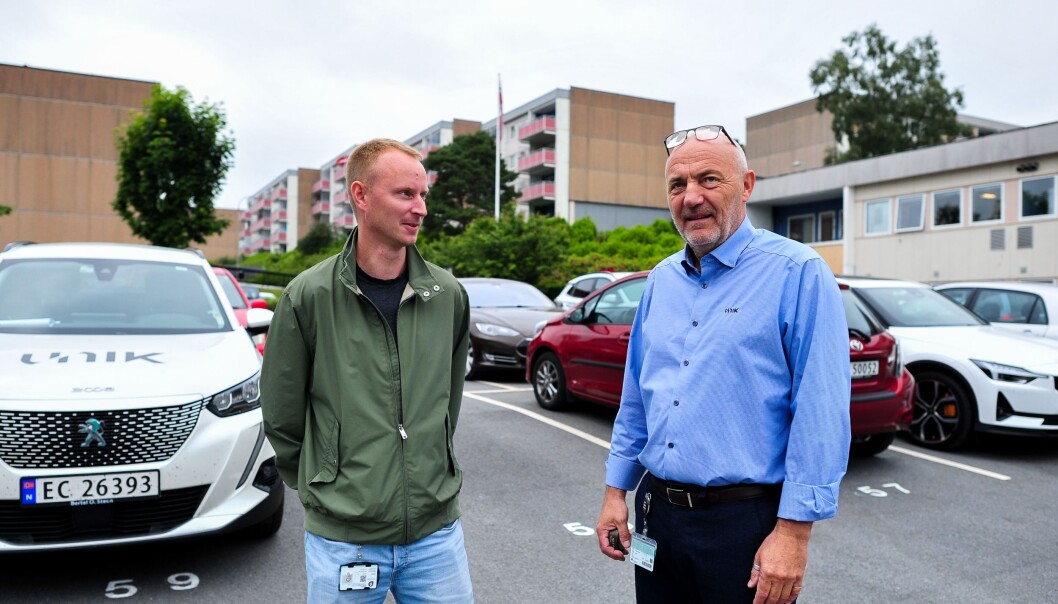 VEKST: Daglig leder i Unik VVS, Helge Olsen, ser for seg at det vil komme mange rehab-prosjekter fremover. Her er han sammen med leder for Unik VVS sin avdeling for borettslag, Christer Skjerping. VEKST: Daglig leder i Unik VVS, Helge Olsen, ser for seg at det vil komme mange rehab-prosjekter fremover. Her er han sammen med leder for Unik VVS sin avdeling for borettslag, Christer Skjerping.