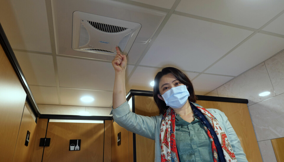 VENTILASJON: Forskningsdirektør Chia C. Wang oppfordrer til bedre ventilasjon og mer luftrensing. Ikke bare mot korona, men også mot annen virussmitte.