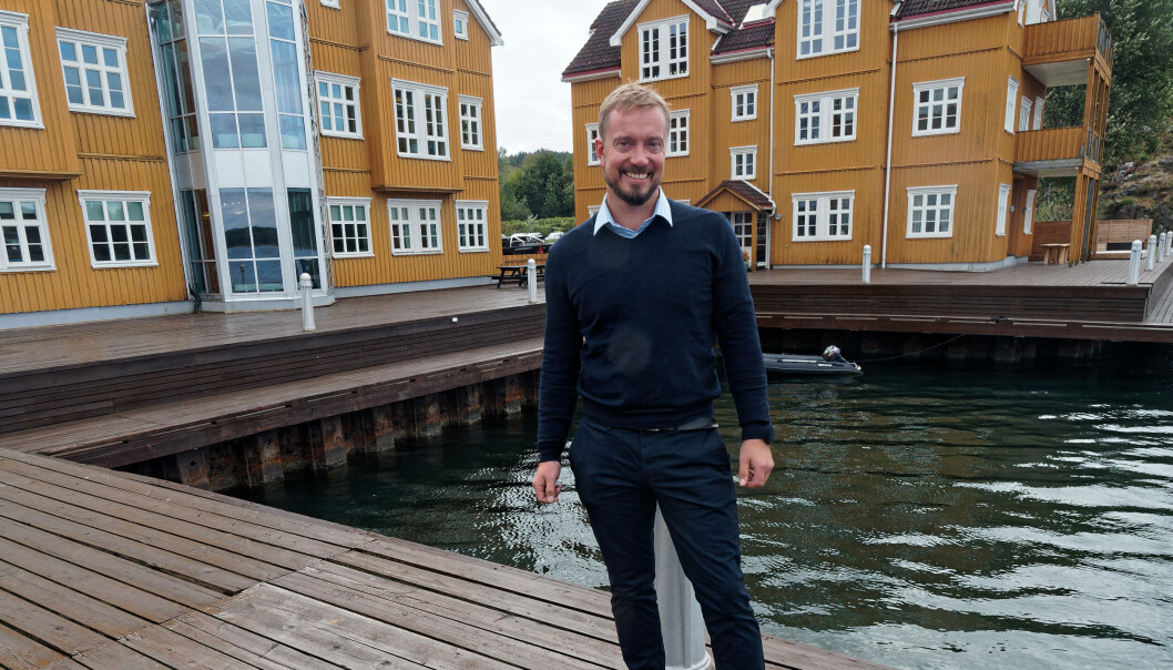 TØRT FRA VANNKANTEN: Ole Petter Jahren leder Munters i Norge fra vannkanten på Nøtterøy. TØRT FRA VANNKANTEN: Ole Petter Jahren leder Munters i Norge fra vannkanten på Nøtterøy.