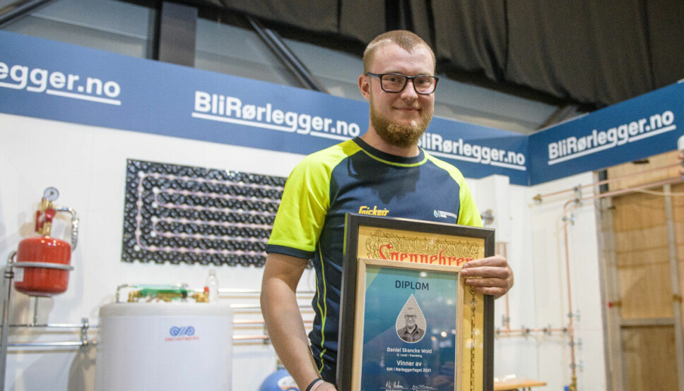VANT: Daniel Skancke Wold gikk helt til topps under årets Rørlegger-NM.