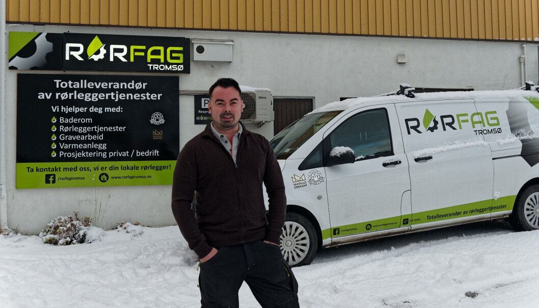 RØRFAG: Nå dobler Rørfag Tromsø fra to til fire ansatte. RØRFAG: Nå dobler Rørfag Tromsø fra to til fire ansatte.