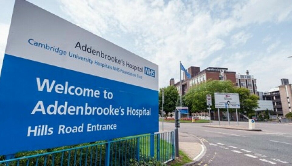 FORSKET: Det var på Addenbrooke’s-sykehuset i England at forskerne målte hvordan luftrenserne stoppet virus.