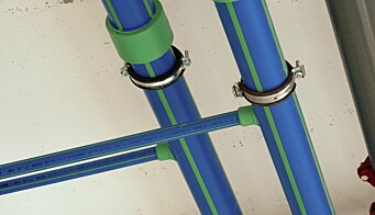 KLIMAVENNLIG: Disse plastrørene på Økern Portal i Oslo sparte 17 prosent av klimagassutslippene fra rørene på byggeprosjektet. Mer plast kunne spart 65 prosent. KLIMAVENNLIG: Disse plastrørene på Økern Portal i Oslo sparte 17 prosent av klimagassutslippene fra rørene på byggeprosjektet. Mer plast kunne spart 65 prosent.