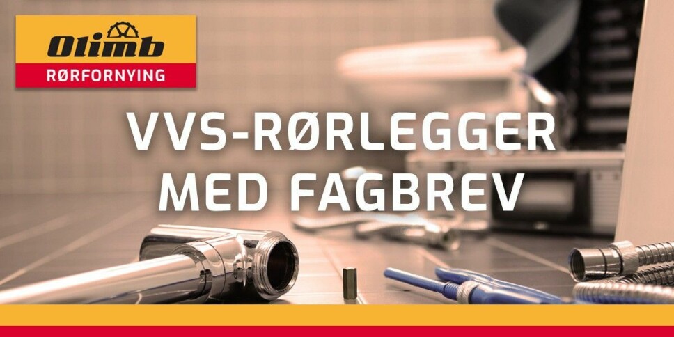 Olimb Rørfornying søker VVS-rørlegger med fagbrev