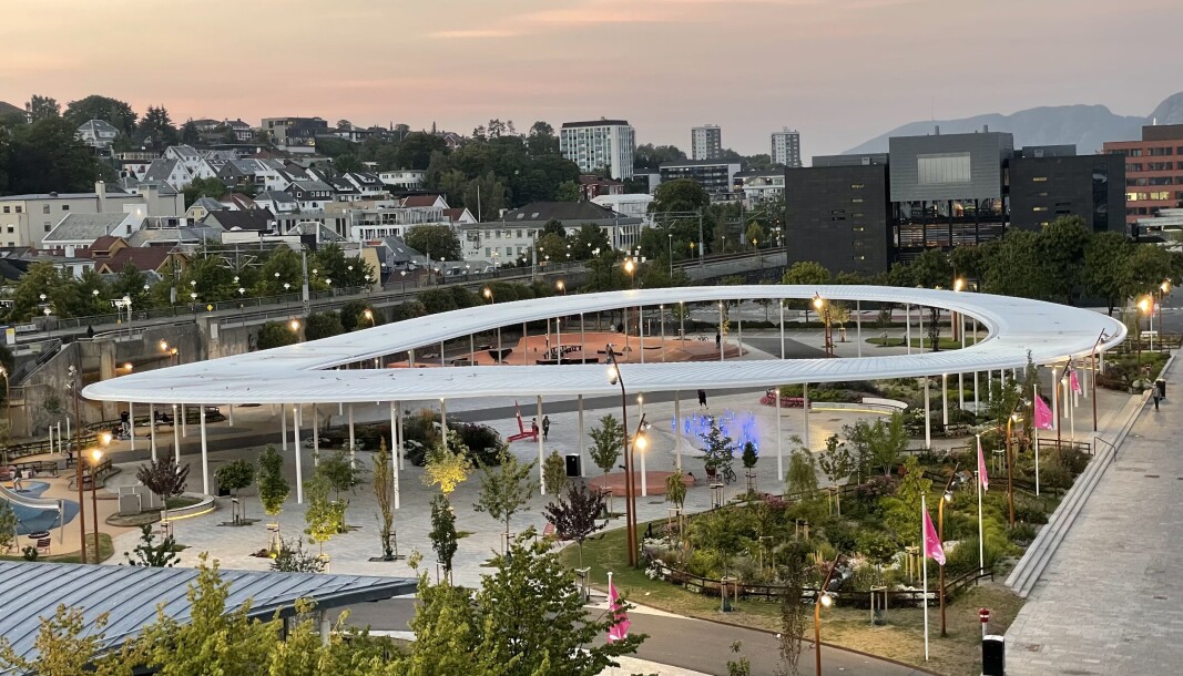 Ruten bypark i Sandnes er en av tre finalistene til Statens pris for byggkvalitet 2022. Ruten bypark i Sandnes er en av tre finalistene til Statens pris for byggkvalitet 2022.