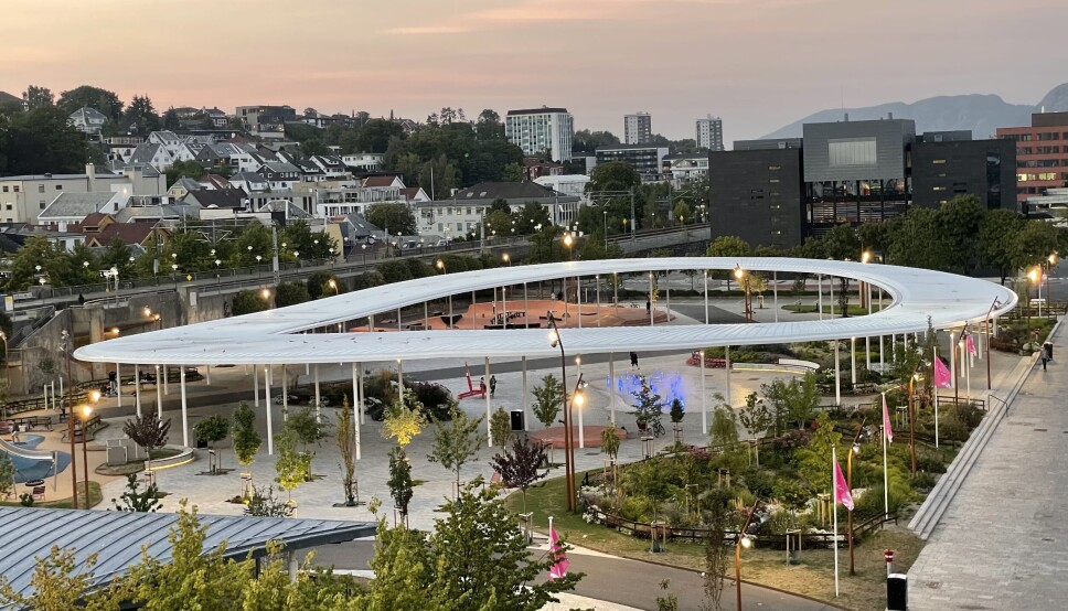 Ruten bypark i Sandnes er en av tre finalistene til Statens pris for byggkvalitet 2022.