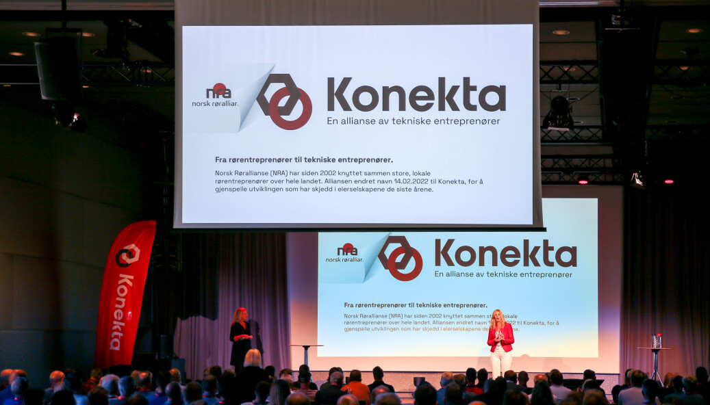 MILEPÆL: Konekta-sjef Line Ekroll Dyb slapp nyheten om at alliansen i år vil handle materiell for én milliard. MILEPÆL: Konekta-sjef Line Ekroll Dyb slapp nyheten om at alliansen i år vil handle materiell for én milliard.