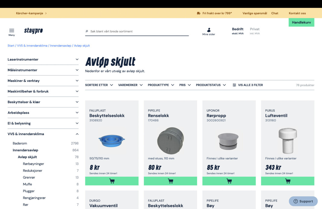 AHLSELL-EID: Ahlsell Sverige står bak Staypro. AHLSELL-EID: Ahlsell Sverige står bak Staypro.