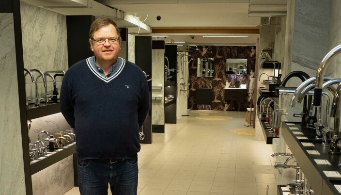 SLUTTER: Oslo VVS Senter slutter å handle fra Ahlsell, forteller Lars-Henrik Andresen.