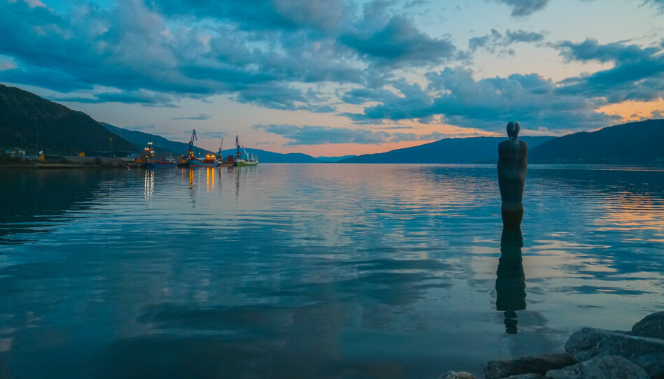 Mo,I,Rana,Harbour,Sunset,Norway