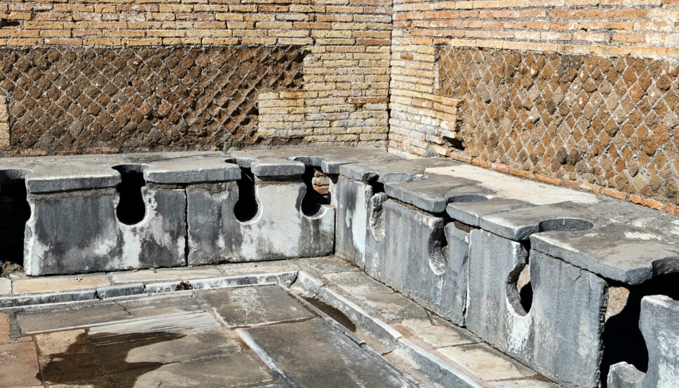 LATRINELÆRING: Forløperne til dagens vannklosetter gir kunnskap om hvordan det kan være mulig å kurere moderne sykdommer. Her et eksempel fra Ostia Antica, som var havnebyen til Roma.