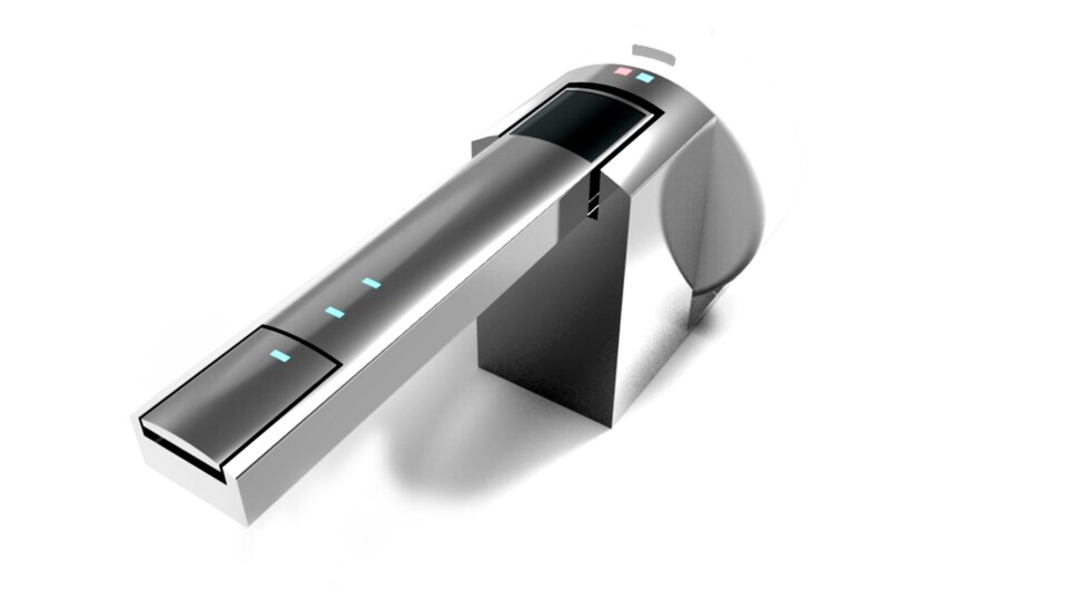 SMART: Foreslått smartkran med integrert timer og såpedispenser,
