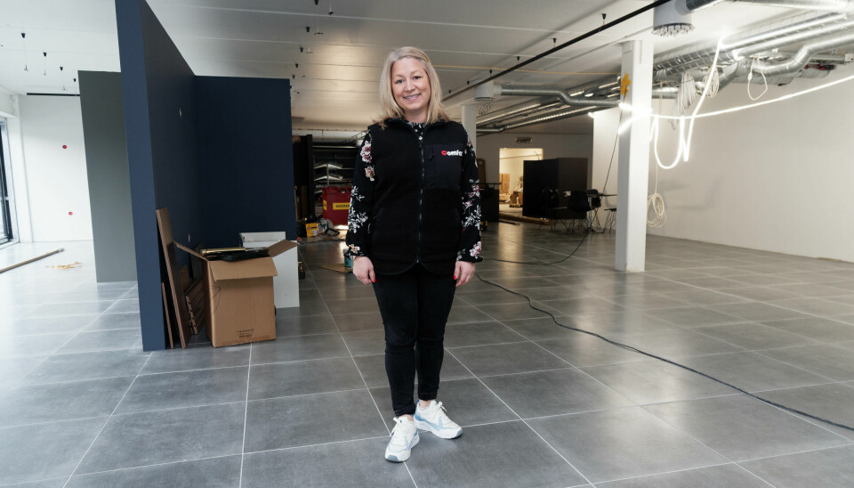 LUFTIG: I romslige lokaler er Maria Fernlund klar for den fjerde butikken sin i Tromsø – den tredje som hun har bygd opp og ledet selv.