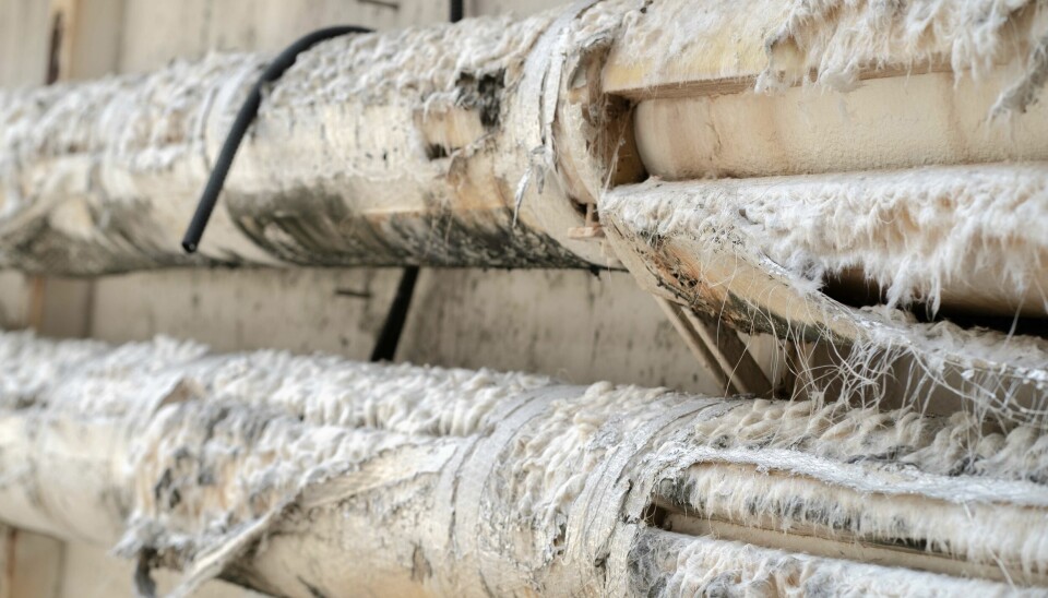 KARTLAGT: Bygget var miljøkartlagt, og kartleggerne hadde merket asbestholdig isolasjon rundt noen vannrør. Merkingen gjorde ikke at ventilasjonsentreprenøren kunne ventes å ha ekstra fokus på andre steder. Tvert imot kunne det gi grunnlag for å konkludere med at de stedene som ikke var merket, hadde lav risiko for asbest, ifølge Borgarting lagmannsrett.