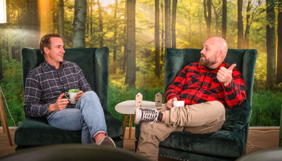 Petter Helland (til venstre) sammen med Dag-Erik Kristoffersen, som blir prosjektleder i Telemark.