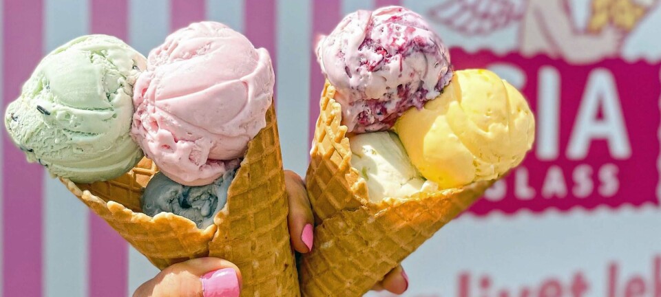 Lager iskrem med kulde fra dyresykehuset