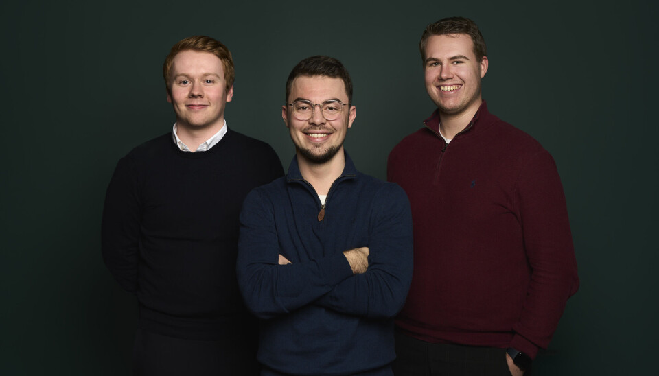 Gründerne som står bak Leasi. Fra venstre: Daniel Hansen, Marcus Balcon og Scott A. Brekke.