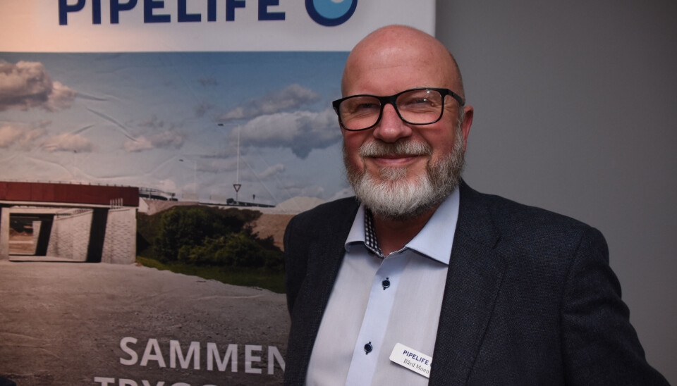 Bård Moen er produktsjef i Pipelife Norge, og leder forskningsprosjektet som utreder bruk av resirkulert plast i rør.