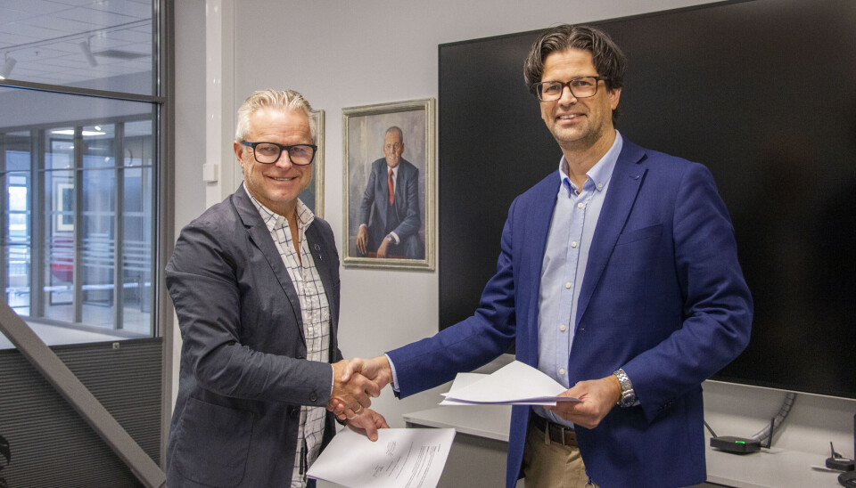 Åge Skinstad og administrerede direktør i TROX Auranor,John Georg Storvik.