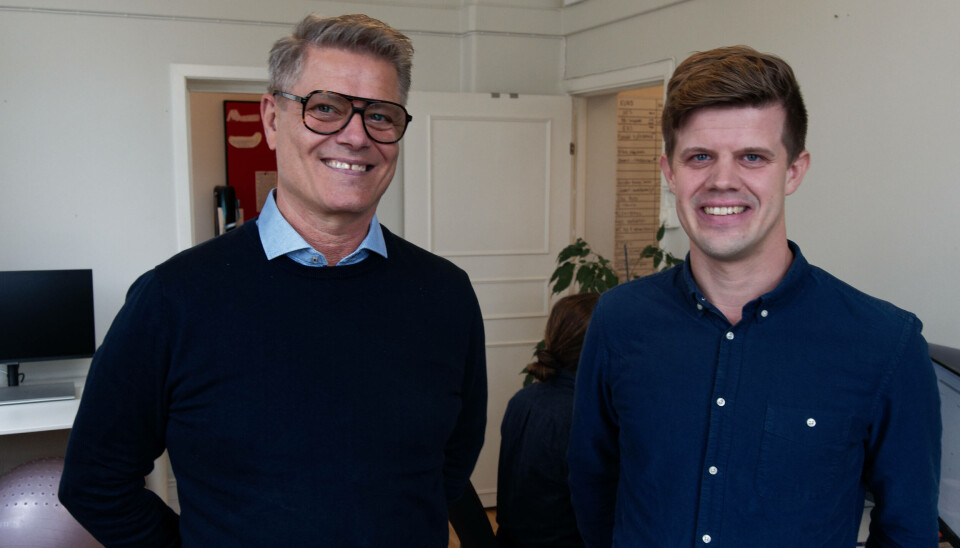 UTVIKLER: Ulrik Tell (til venstre) og Jakob Olander roser norske bransjefolk for å være dyktige til å skape verdier og ikke bare snakke om sjekklister og dokumentasjon for rapportenes skyld.