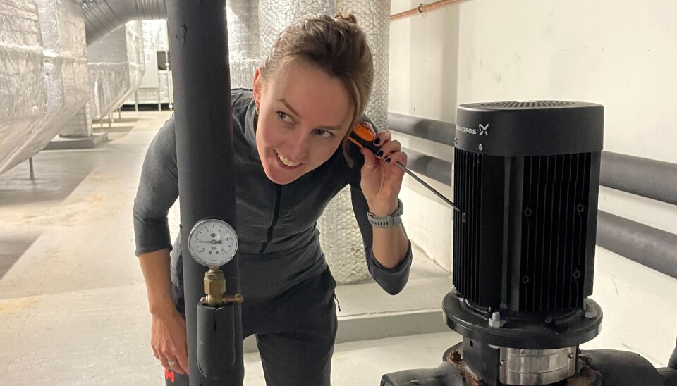 Daglig leder Mie Fuglseth ble med på Fang energityven hos Ski Storsenter i oktober 2024.