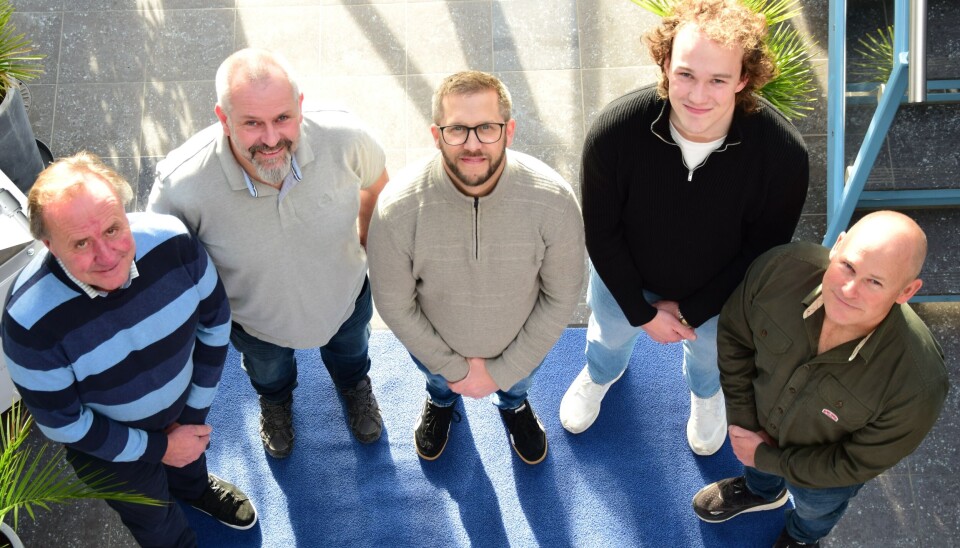 Kåre Anders Moen (t.v.), Rune Jørgensen, Rolf Anders Rolfsøn, Amund Stenersen og Kai E. Østling er nye hos KROHNE.