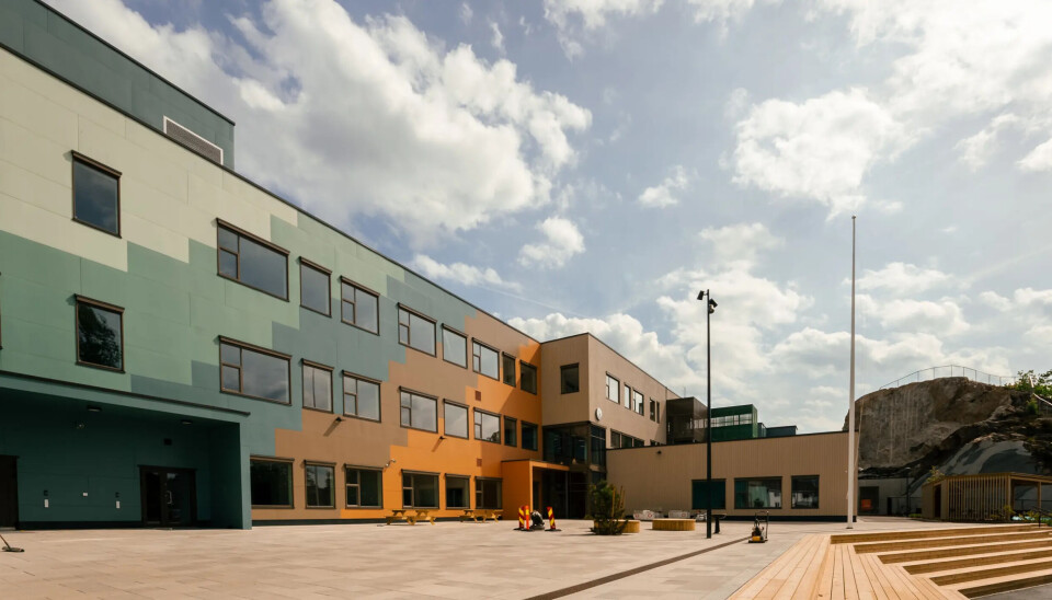 DIGITALBYGGING: Wilds Minne skole i Kristiansand ble bygd digitalt fire–fem ganger før den ordentlige byggingen startet.