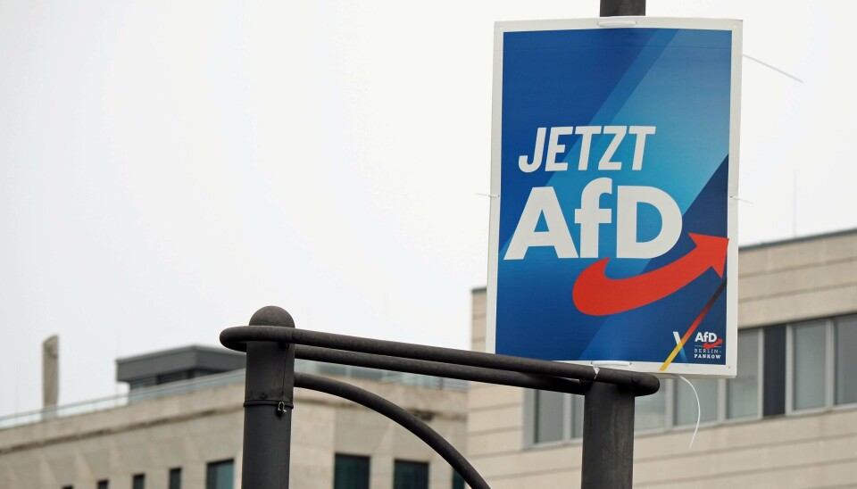 HET MOTSTAND: Det tyske partiet AfD har vokst kraftig på meningsmålingene på å være motstander av en politikk for flere varmepumper.