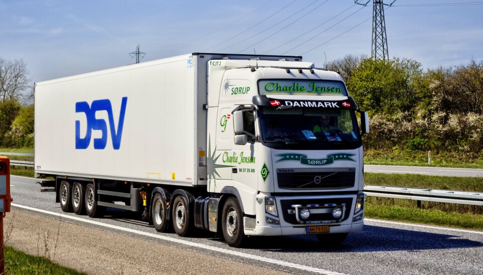 SAMLET: På bilene til danskeide DSV skal rørleggeren få leveranser fra flere produsenter samtidig.