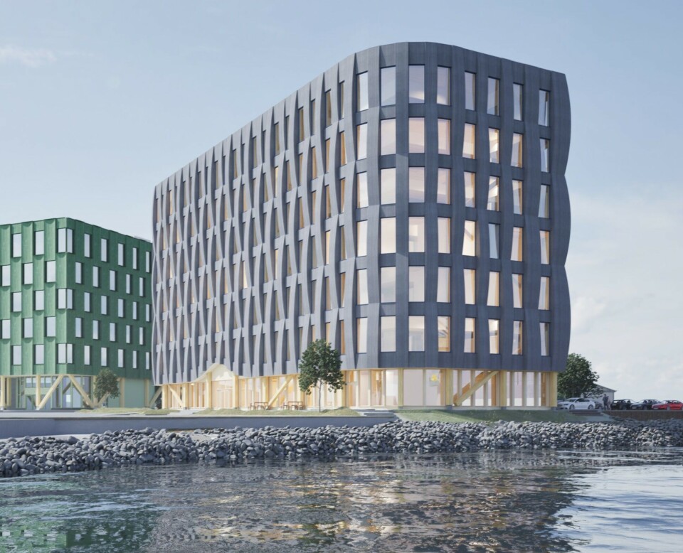 LUMBER TEKNOPARK: Slik blir Lumber 5, beliggende rett ved havet.
